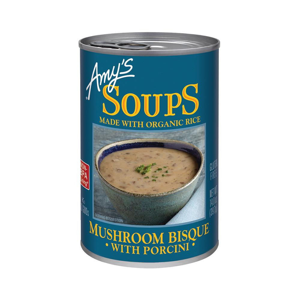 Amy's Kitchen Mushroom Bisque with Porcini, 14 Oz (Pack of 12)