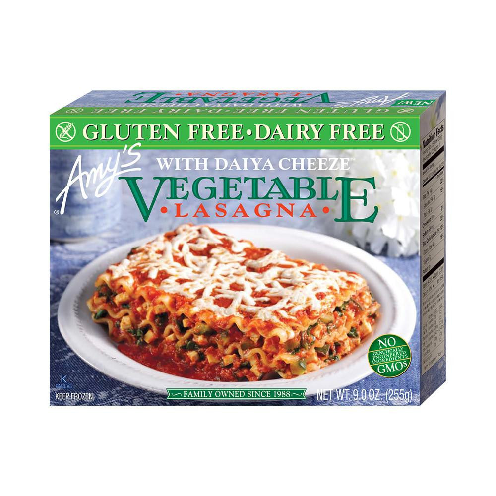 Amy's Kitchen Gluten Free Dairy Free Vegetable Lasagna, 9 Oz (Pack of 12)