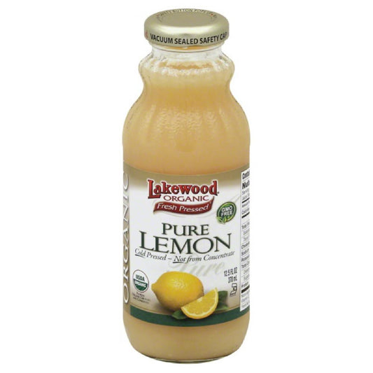 Lakewood Organic Pure Lemon, 12.5 Fo (Pack of 12)