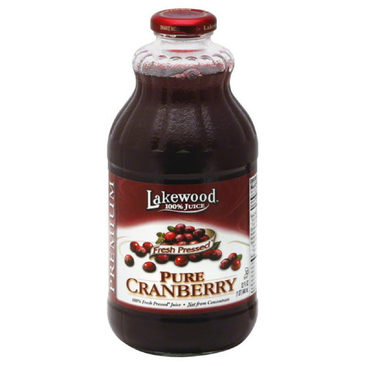 Lakewood Pure Cranberry Premium 100% Juice, 32 Fo (Pack of 6)