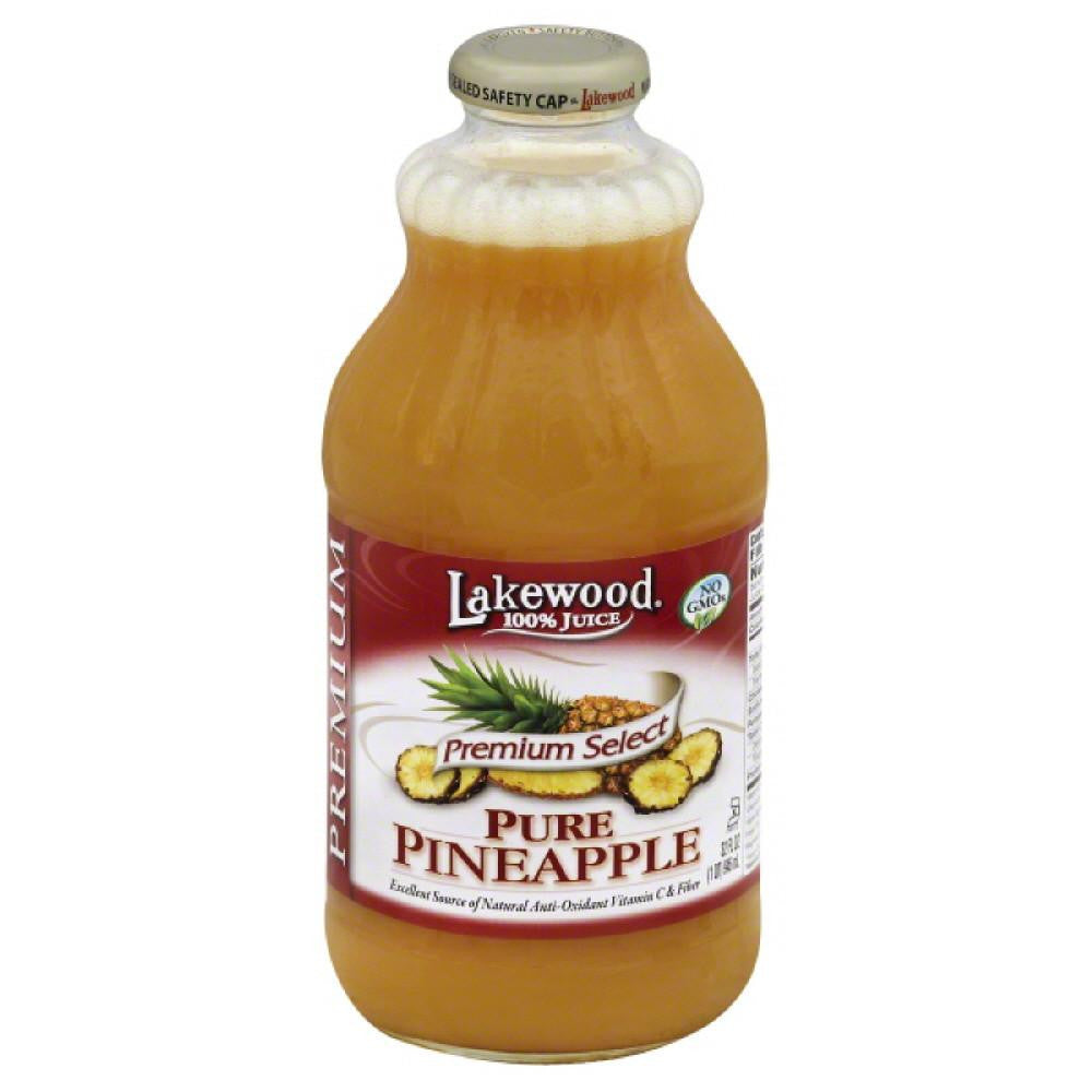 Lakewood Pure Pineapple Premium 100% Juice, 32 Fo (Pack of 6)