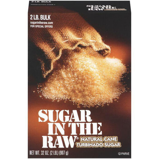 Sugar In The Raw Natural e Turbinado Sugar 2 lb. Bulk (Pack of 12)