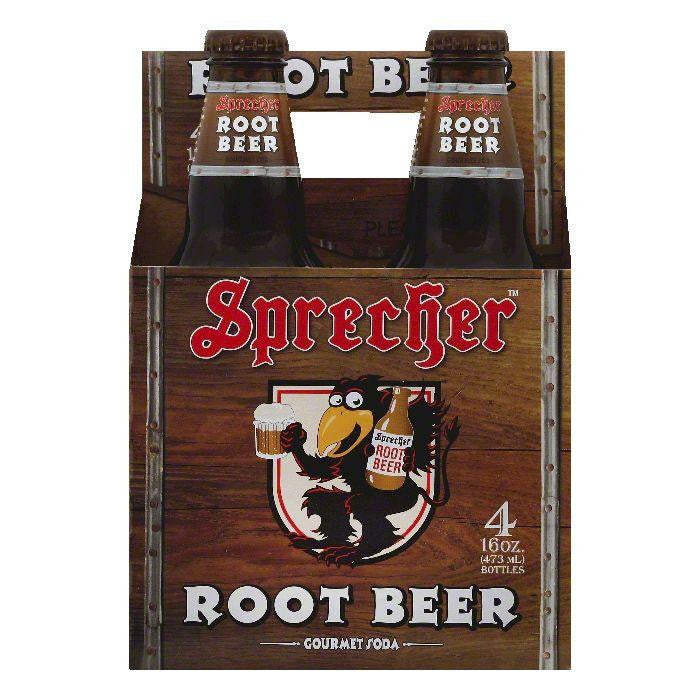 Sprecher Root Beer Gourmet Soda, 4 ea (Pack of 6)