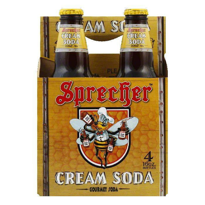 Sprecher Cream Soda 4 pack, 64 FO (Pack of 6)
