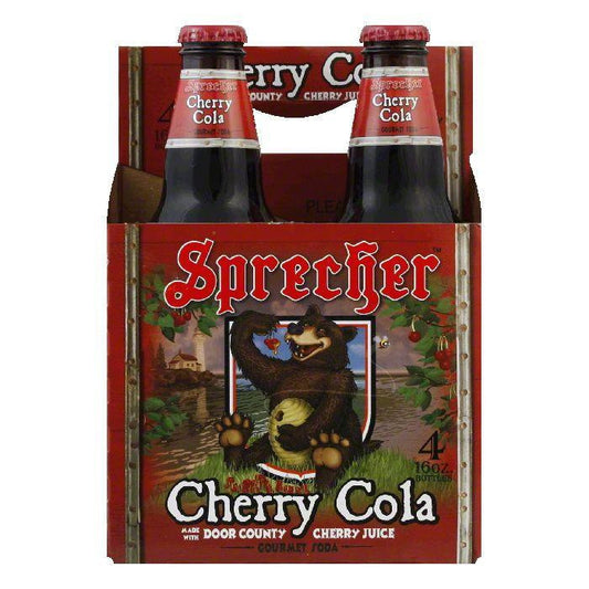 Sprecher Cherry Cola 4 pack, 64 OZ (Pack of 6)