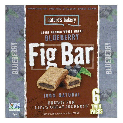 Natures Bakery Whole Wheat Blueberry Fig Bar, 12 Oz (Pack of 6)