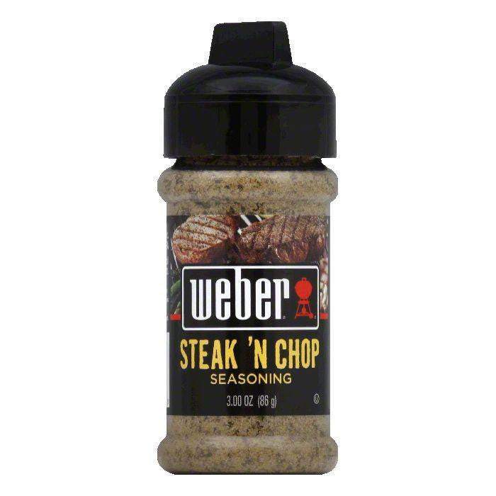 Weber Grill Steak & Chop Seasoning 3.00 oz, 3 OZ (Pack of 6)