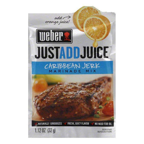 Weber Grill "Just Add Juice" Caribbean Jerk Marinade, 1.12 OZ (Pack of 12)