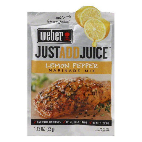 Weber Grill "Just Add Juice" Lemon Pepper Marinade, 1.12 OZ (Pack of 12)