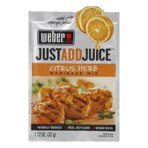 Weber Grill "Just Add Juice" Citrus Herb Marinade, 1.12 OZ (Pack of 12)