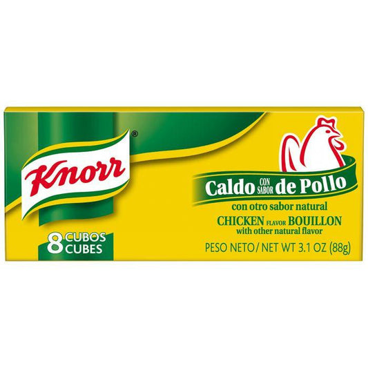 Knorr Hispanic Chicken Cubes Bouillon 3.1 Oz (Pack of 24)