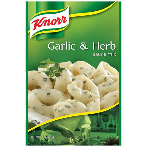 Knorr Garlic & Herb Sauce Mix 1.6 Oz Packet (Pack of 12)