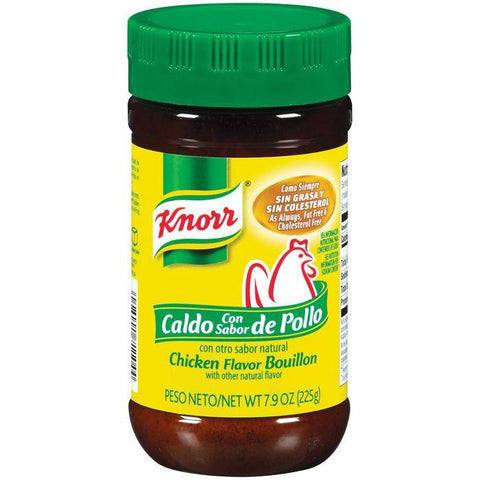 Knorr Hispanic Chicken Flavor Bouillon 7.9 Oz (Pack of 12)