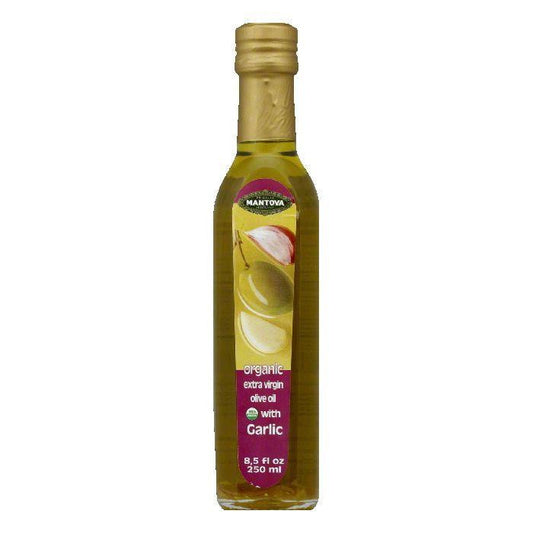 Mantova Garlic Extra Virgin Olive Oil, 8.5 FO (Pack of 6)