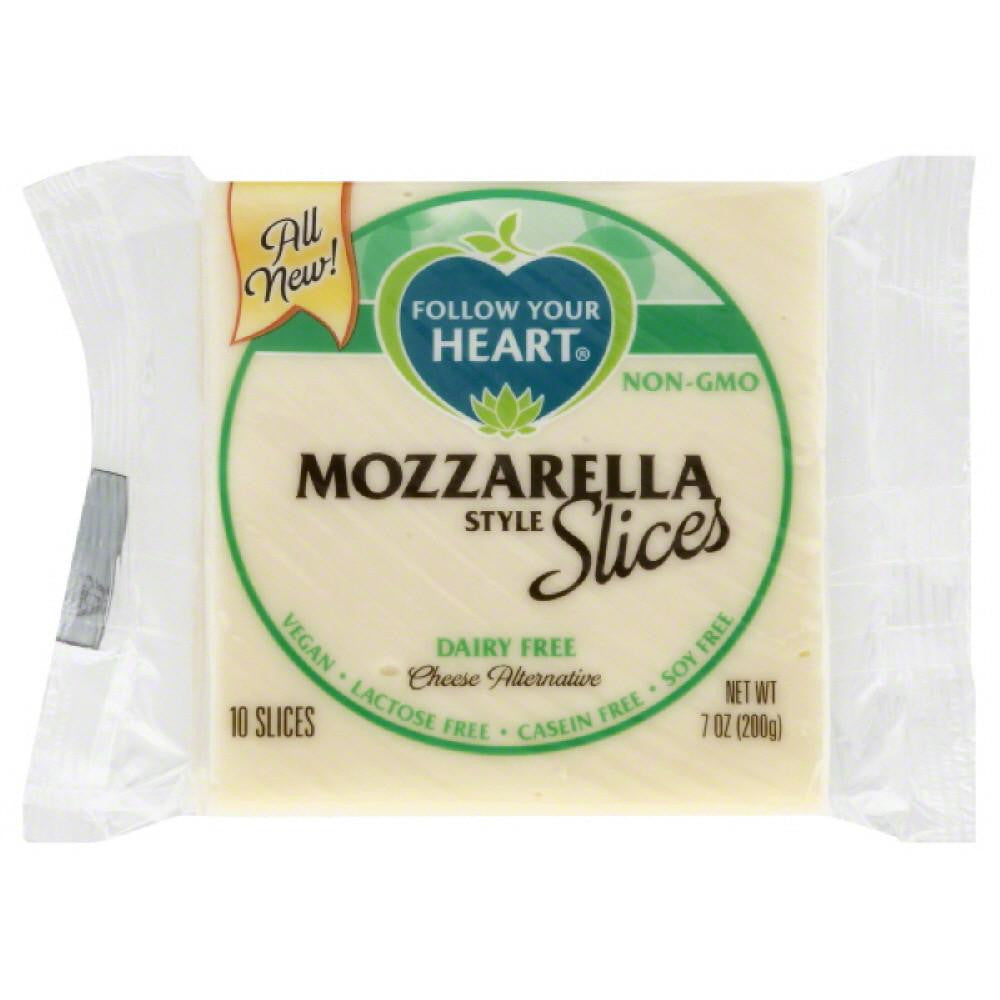 Follow Your Heart Mozzarella Style Slices Dairy Free Cheese Alternative, 7 Oz (Pack of 12)