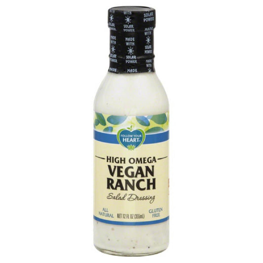 Follow Your Heart High Omega Vegan Ranch Salad Dressing, 12 Oz (Pack of 6)