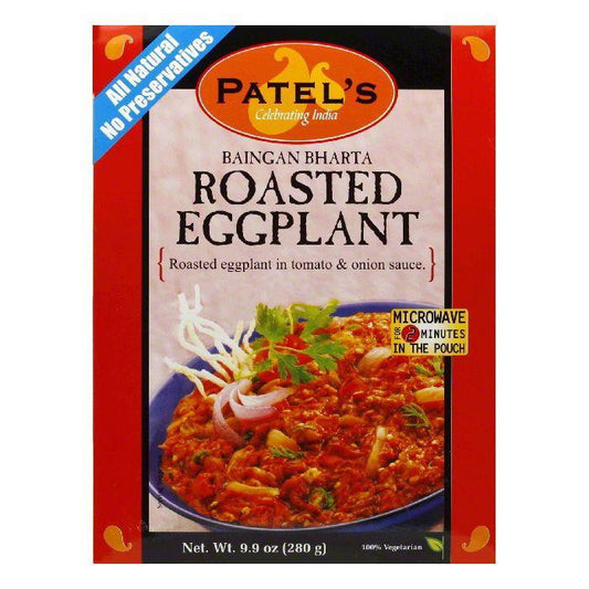 Patel Sauce Roasted Eggplant with Tomato and Onion, 9.9 OZ (Pack of 10)