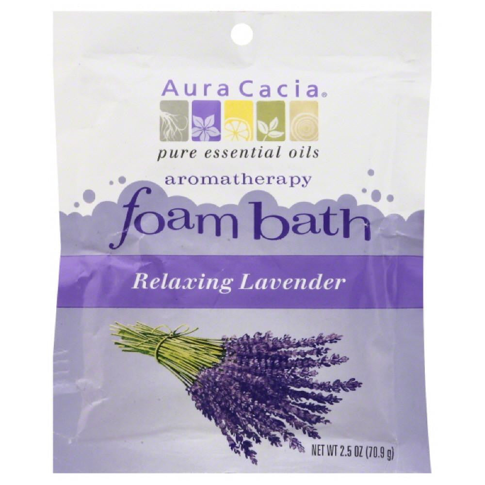 Aura Cacia Relaxing Lavender Aromatherapy Foam Bath, 2.5 Oz (Pack of 6)