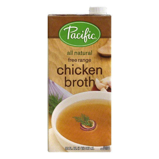 Pacific Free Range Chicken Broth, 32 OZ (Pack of 12)