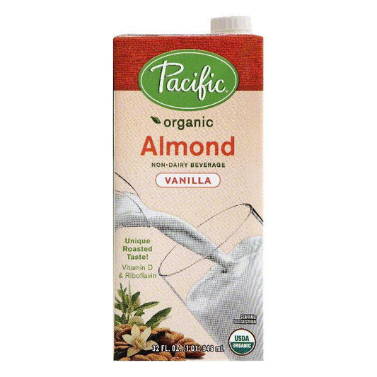 Pacific Vanilla Almond Non-Dairy Beverage, 32 OZ (Pack of 12)