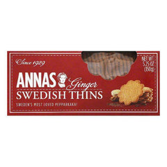Annas Ginger Thins Cookies, 5.25 Oz (Pack of 12)