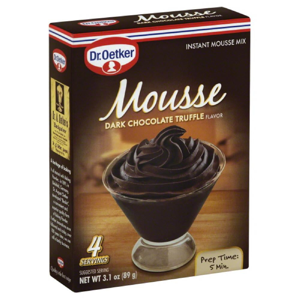 Dr. Oetker Dark Chocolate Truffle Flavor Instant Mousse Mix, 3.1 Oz (Pack of 12)