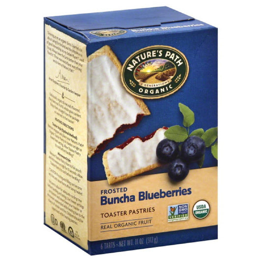 Natures Path Buncha Blueberries Frosted Toaster Pastries, 11 Oz (Pack of 12)