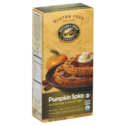 Natures Path Pumpkin Spice Waffles, 7.4 Oz (Pack of 12)