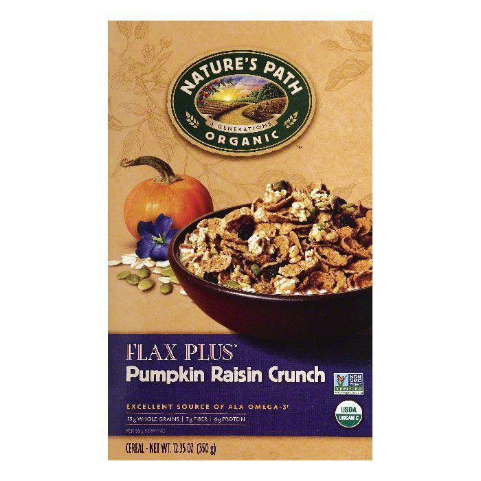 Natures Path Pumpkin Raisin Crunch Cereal, 12.35 OZ (Pack of 12)