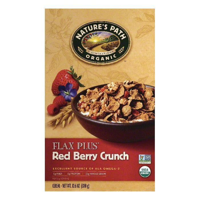 Natures Path Red Berry Crunch Flax Plus Cereal, 10.6 OZ (Pack of 12)