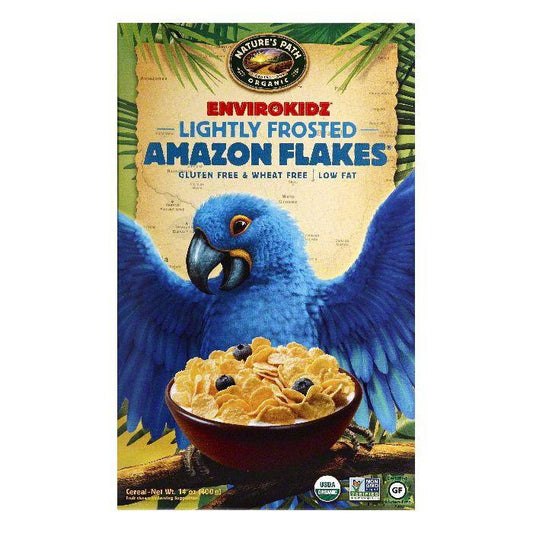 Natures Path Lightly Frosted Amazon Flakes Cereal, 14 OZ (Pack of 12)