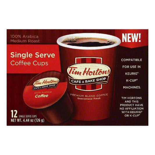 Tim Hortons Medium Roast Single Serve Coffee, 12 ea (Pack of 6)