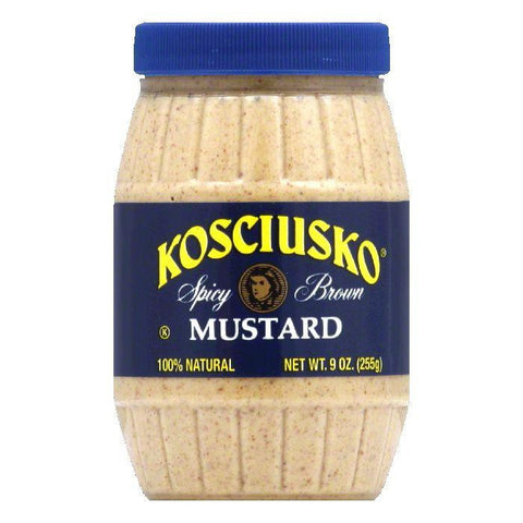 Plochmans Kosciusko Mustard Spicy Brown, 8 OZ (Pack of 6)