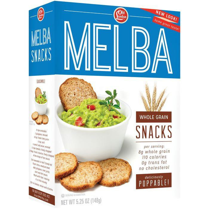 Old London Melba Snacks Whole Grain 5.25 Oz (Pack of 12)