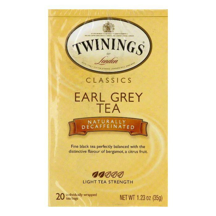 Twinings Earl Grey Decaffeinated Tea, 20 BG (Pack of 6)