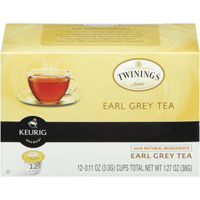 Twinings of London Earl Grey Tea 12 K-cups. (Pack of 6)