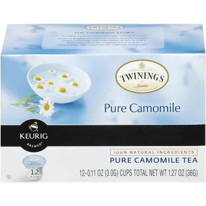 Twinings of London Pure Camomile Tea 12 K-cups. (Pack of 6)
