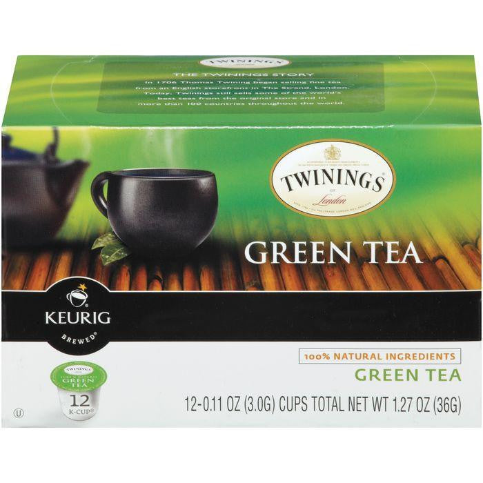 Twinings of London Green Tea 12 K-cups. (Pack of 6)