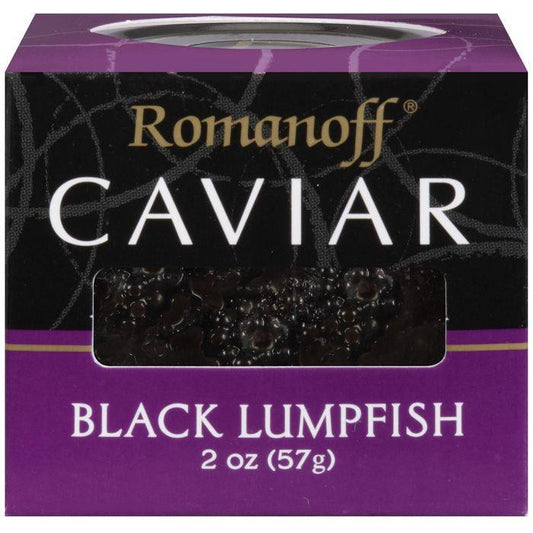Romanoff Black Lumpfish Caviar 2 Oz (Pack of 6)