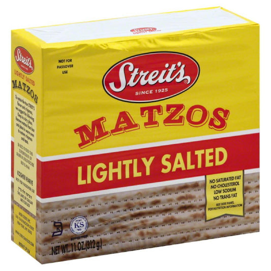 Streits Lightly Salted Matzos, 11 Oz (Pack of 12)
