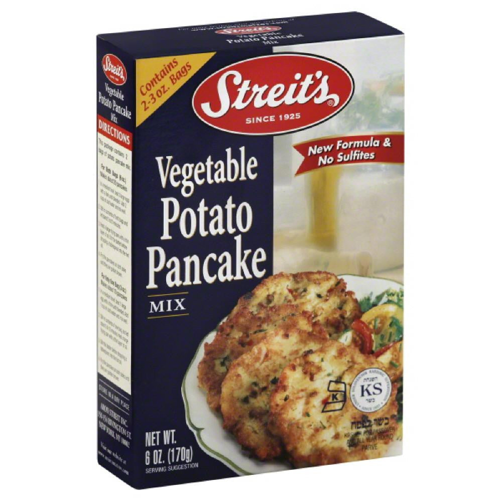 Streits Vegetable Potato Pancake Mix, 6 Oz (Pack of 12)
