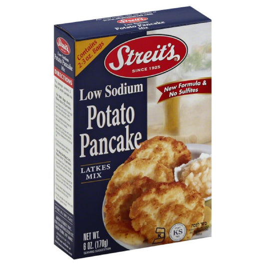 Streits Potato Pancake Low Sodium Latkes Mix, 6 Oz (Pack of 12)