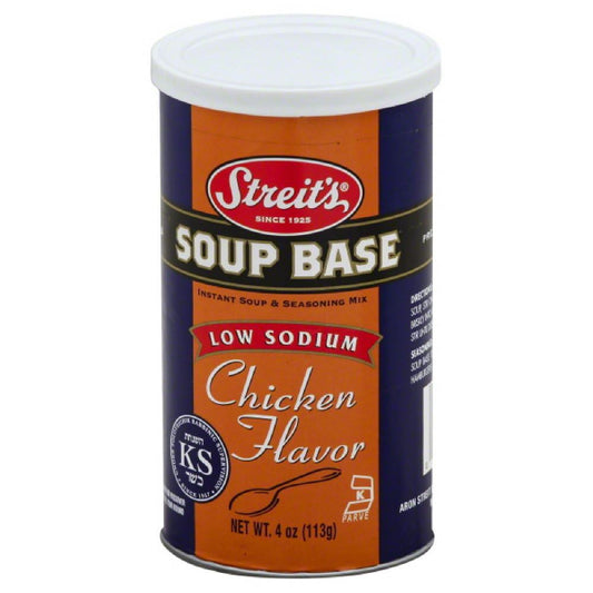 Streits Chicken Flavor Low Sodium Soup Base, 5 Oz (Pack of 6)
