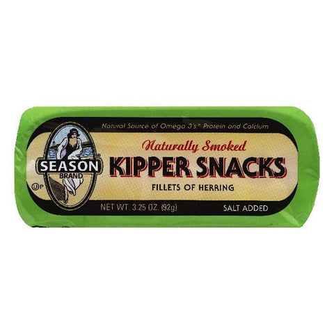 Season Naturally Smoked Kipper Snacks, 3.25 OZ (Pack of 12)