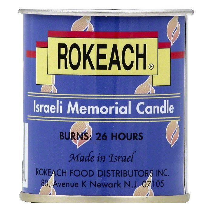 Rokeach Israeli Memorial Candle, 1 ea (Pack of 48)