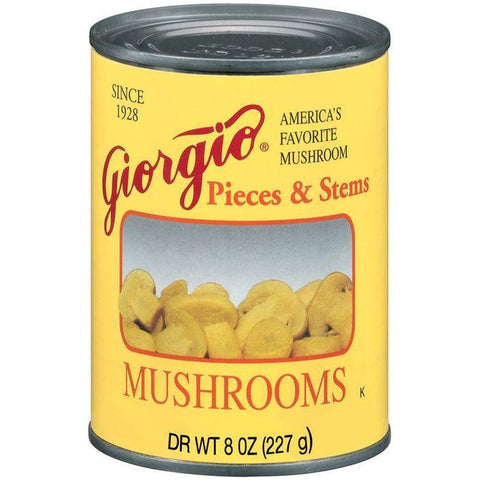 Giorgio Pieces & Stems Mushrooms 8 Oz (Pack of 12)