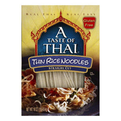 A Taste of Thai Straight Cut Thin Rice Noodles, 16 OZ (Pack of 6)
