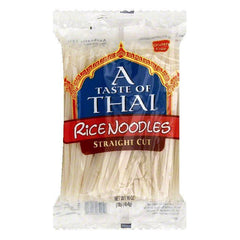 A Taste of Thai Straight Cut Rice Noodles, 16 OZ (Pack of 6)