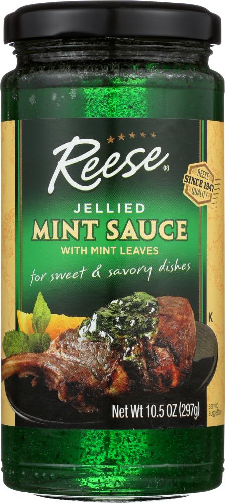 Reese Jellied Mint Sauce With Leaves, 10.5 OZ (Pack of 6)