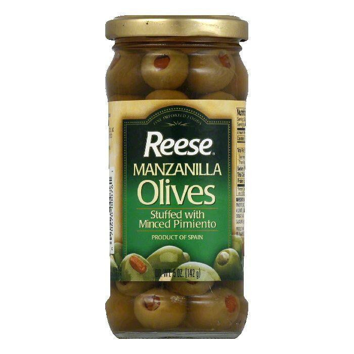 Reese Pim. Stuffed/Placed Manz Olives, 5 OZ (Pack of 6)